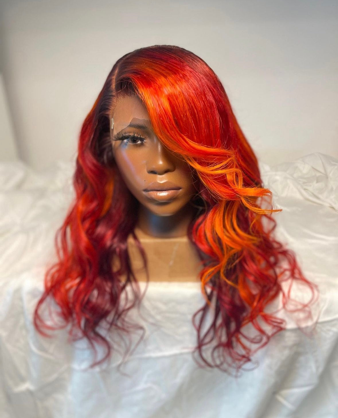 HD 13x4 fire highlight wavey frontal unit
