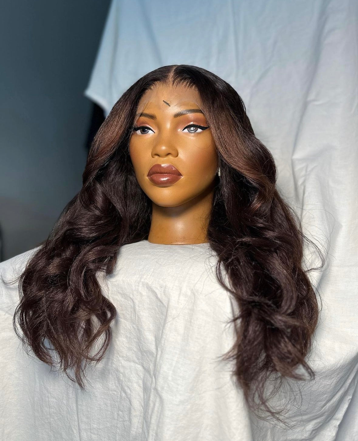 HD 13x4 Highlight layered Kinky wavy frontal unit