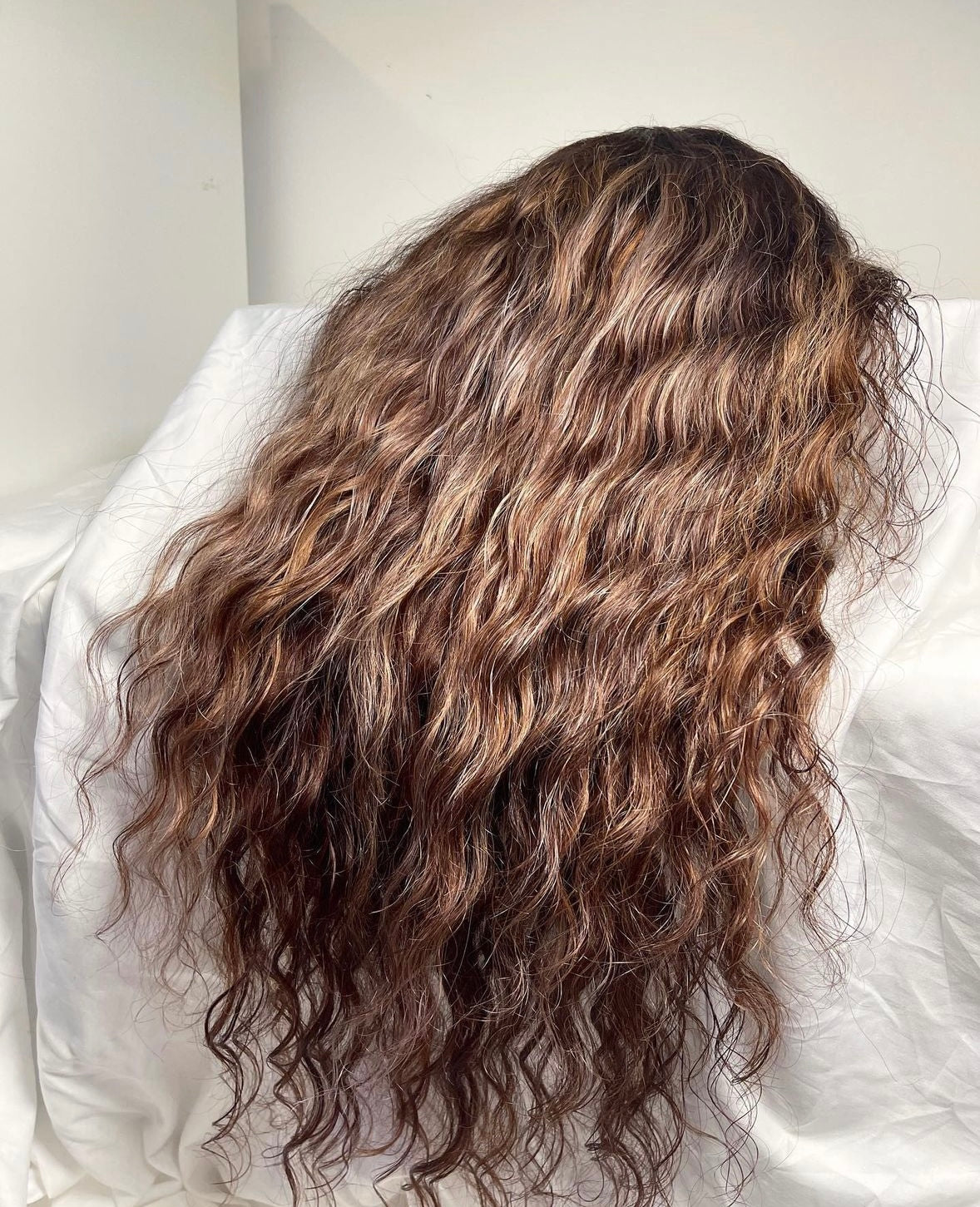 HD 5x5 closure golden brown loose wave frontal unit