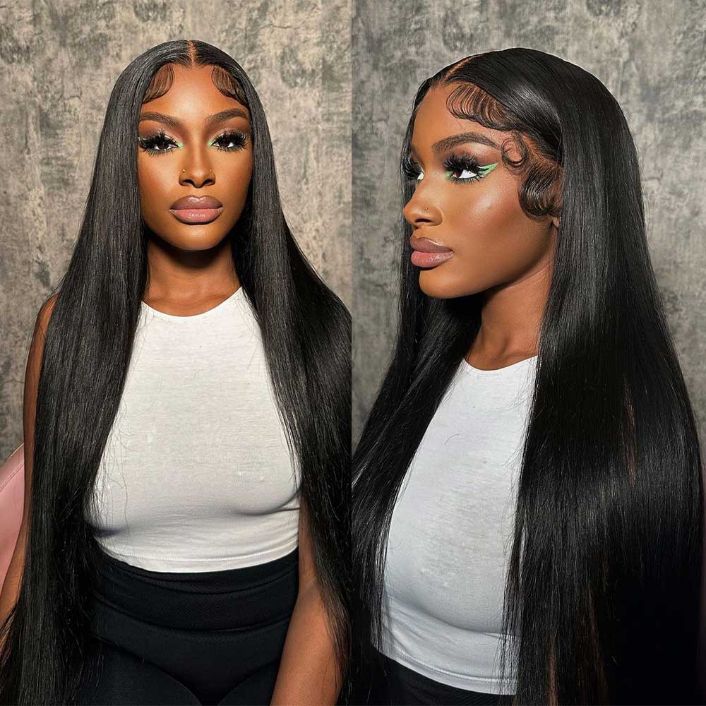 5x5 Closure Wigs Brazilian Straight Human Hair Wigs Virgin Hair Lace Closure Wig