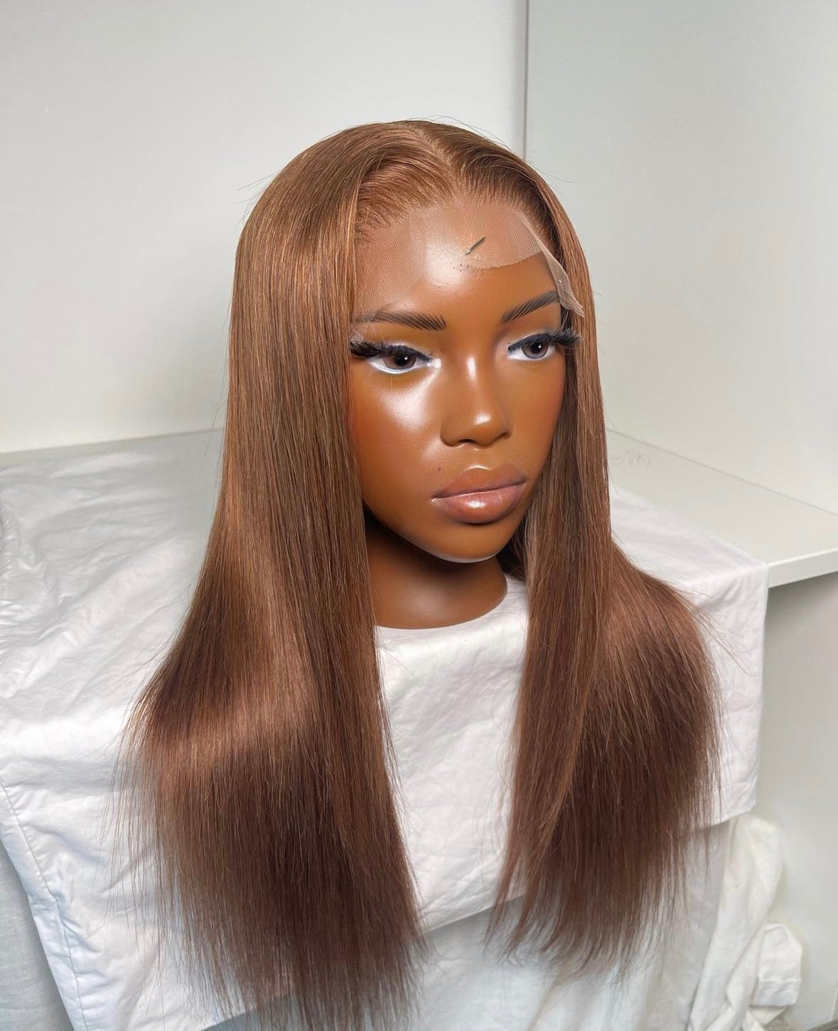 HD 6x6 closure light brown straight frontal unit