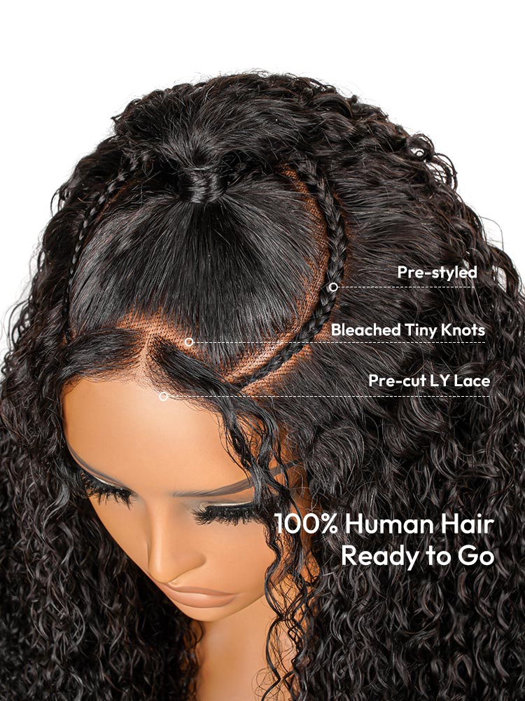 Glueless Curly Stylist Wig 6x6 Deep Parting Lace Closure Wig