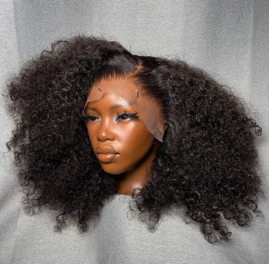 HD 13x4 natural black deep wave frontal unit