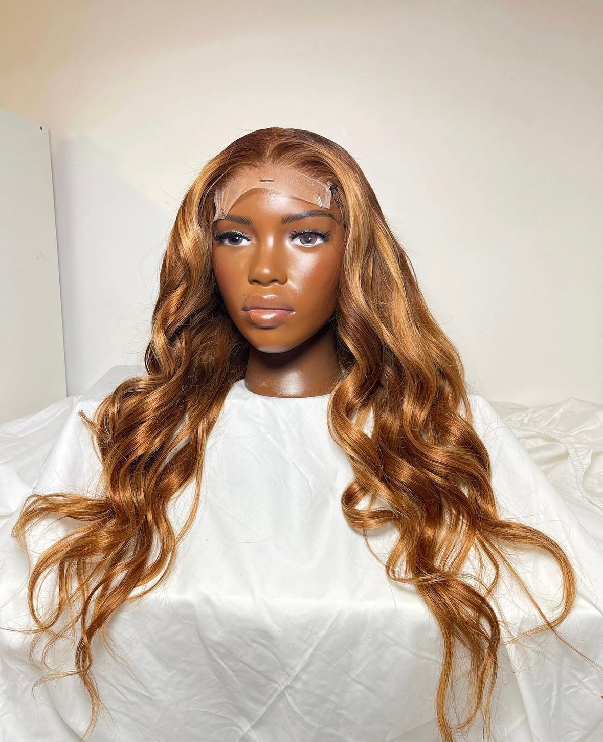 HD 5x5 closure honey copper blonde bodywave frontal unit