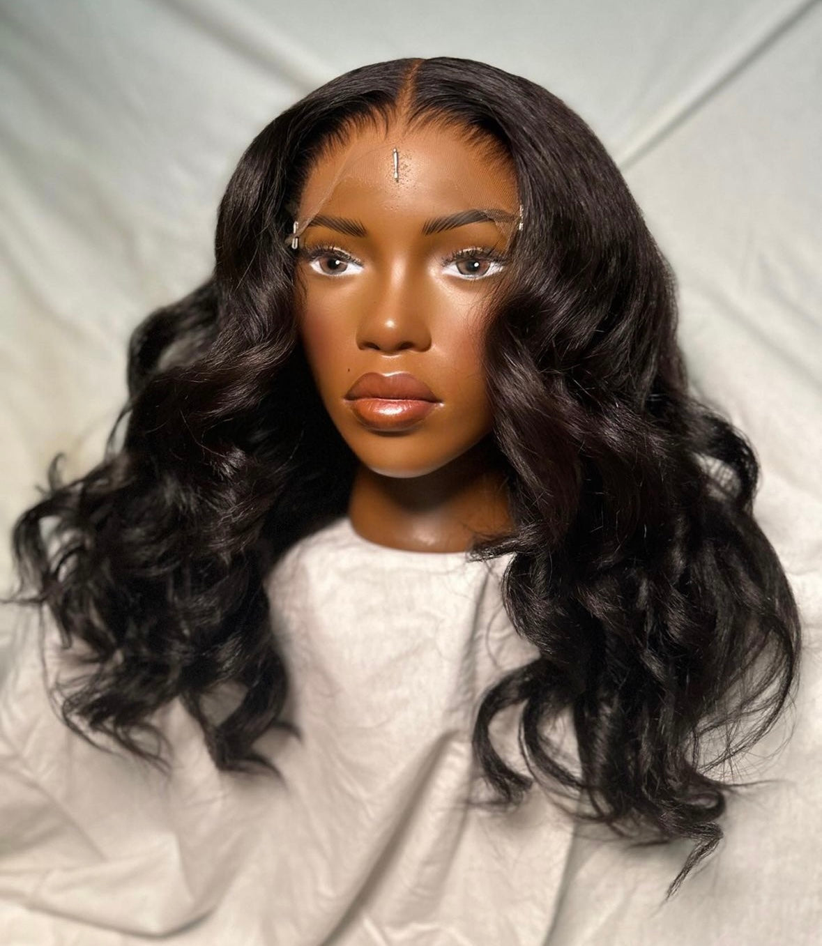 HD 6x6 closure kinky wavy frontal