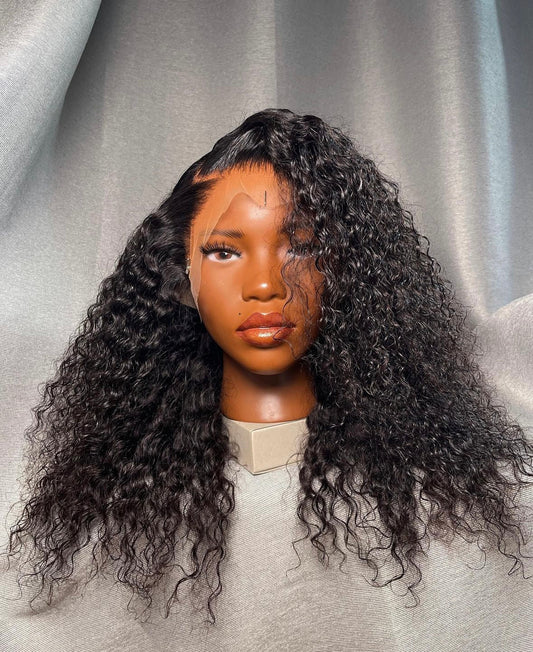 HD 13x4 natural black deep wave frontal unit