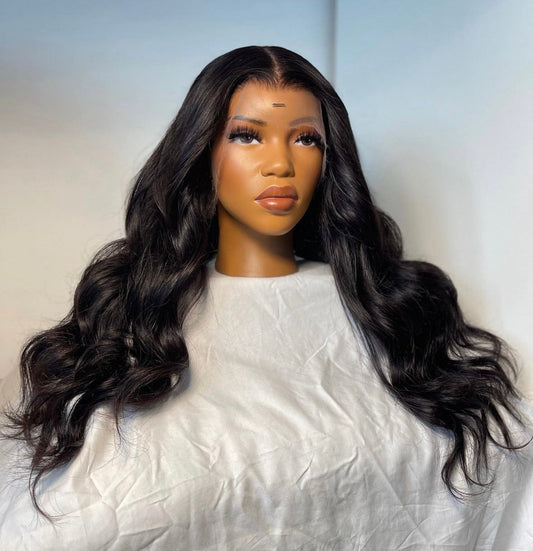 HD 13x6 black wavy frontal