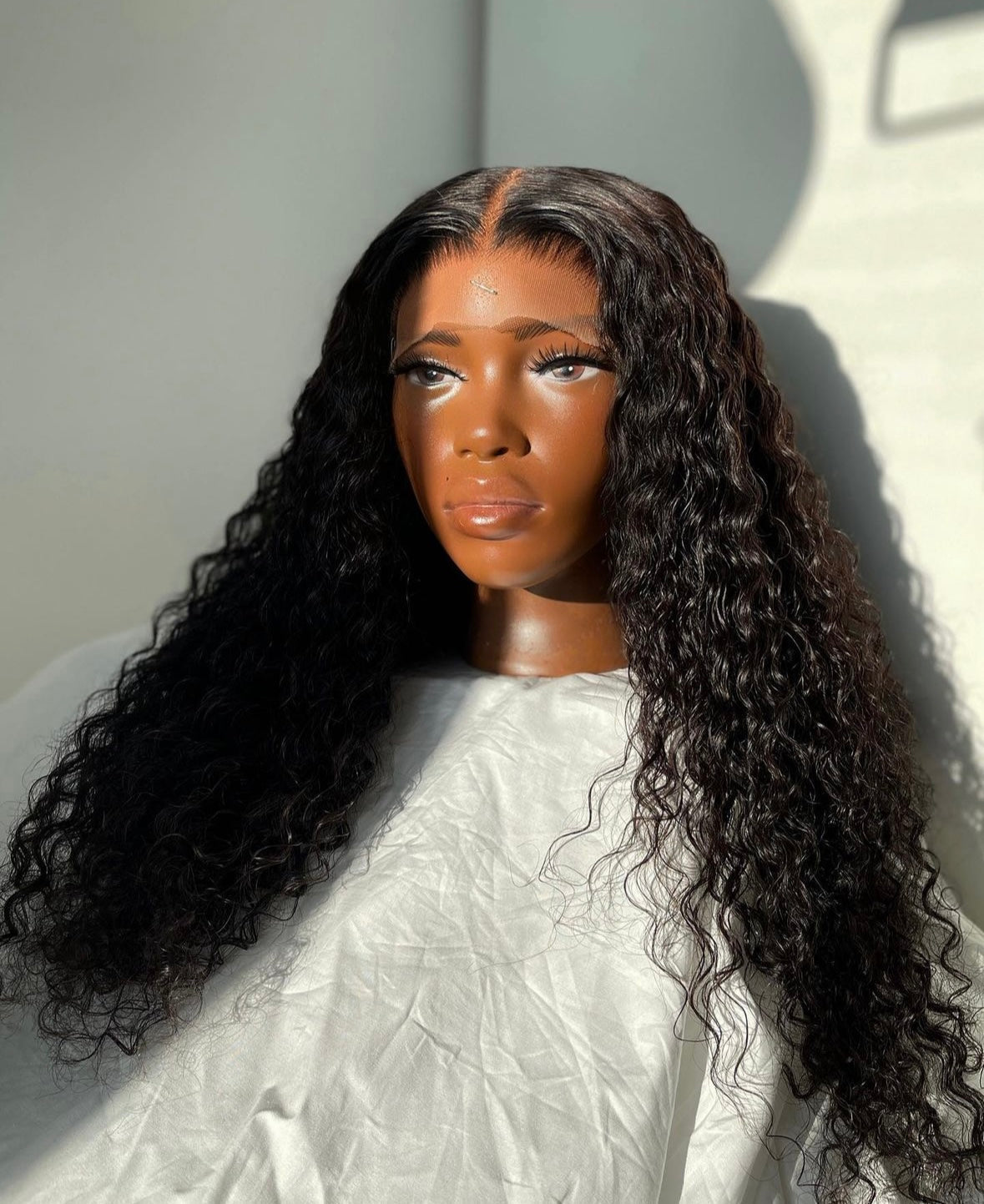 HD 6x6 closure black deep wave frontal unit