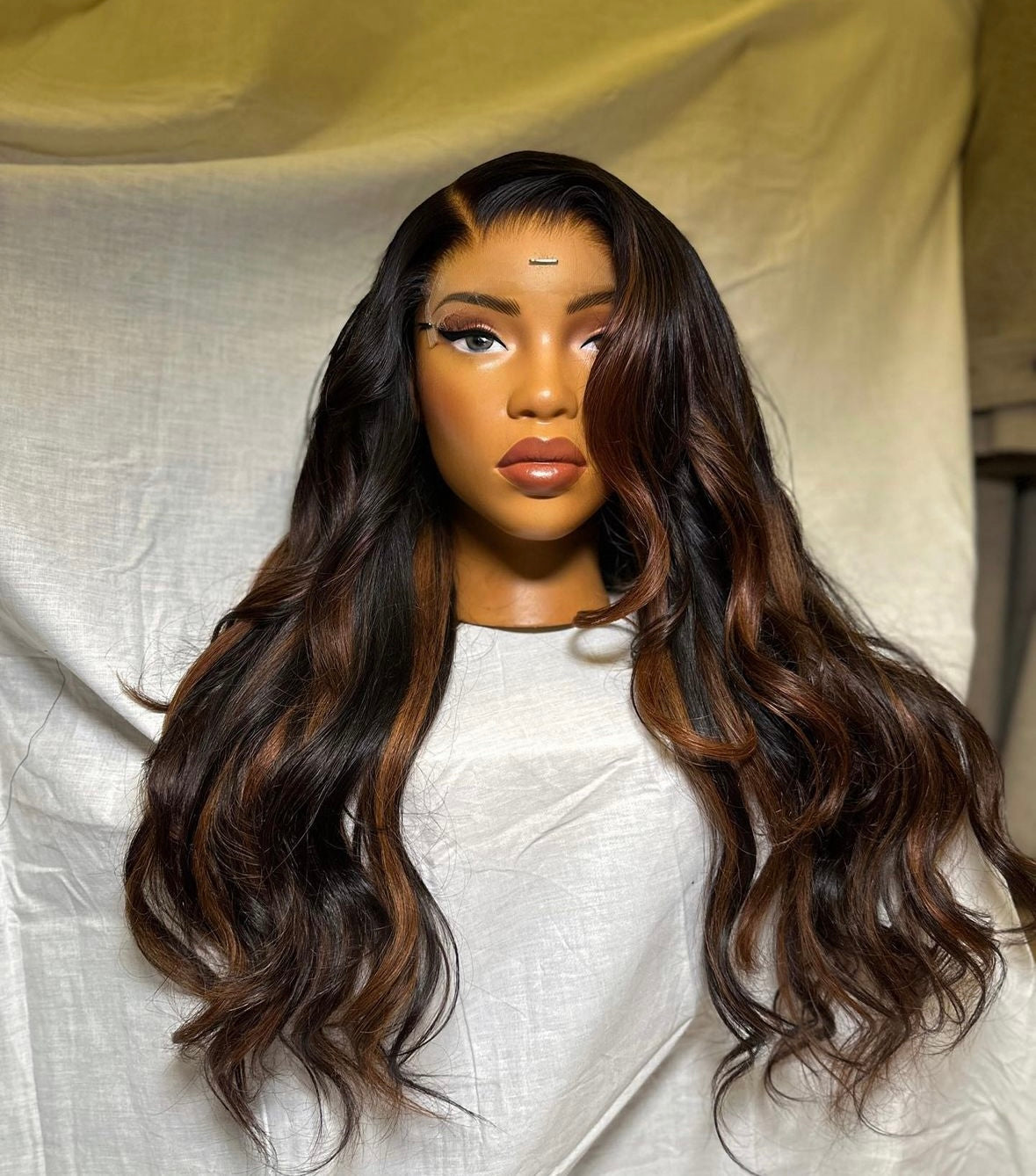 HD 6x6 closure Highlight  wavy frontal