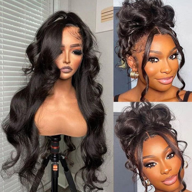 Glueless Invisi Drawstring 360 Lace Wig Body Wave Pre-Max Lace Front Wig Human Hair Wig