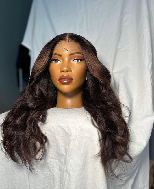 HD 13x4 Highlight layered Kinky wavy frontal unit