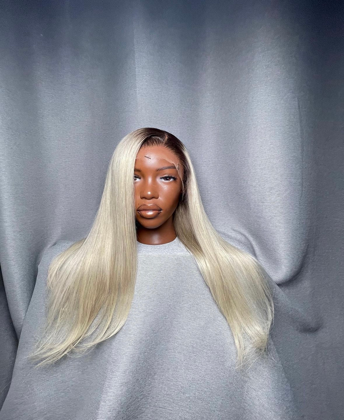 HD 13x4 ice blonde straight frontal unit