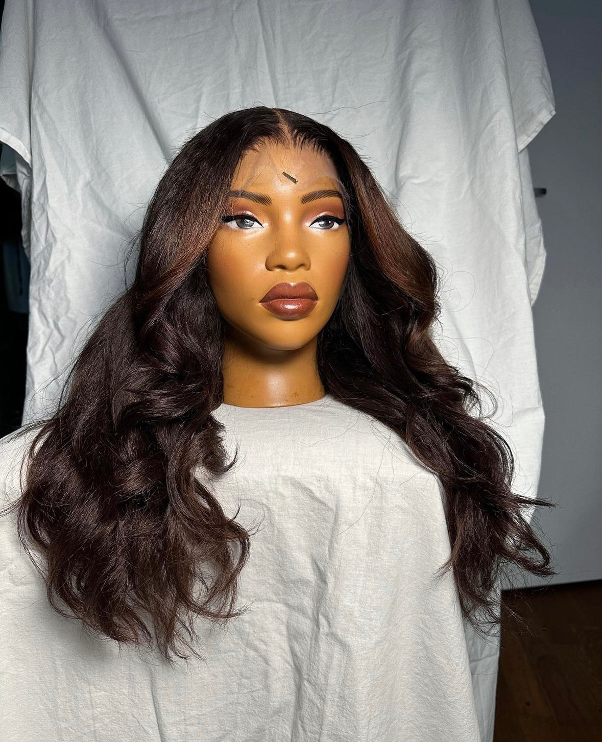 HD 13x4 Highlight layered Kinky wavy frontal unit