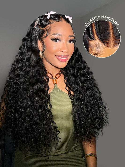 Pre-Braided Stylist Wig Loose Deep Human Hair Wig 13X6 Knotless Super Invisible LY Lace Front Wig