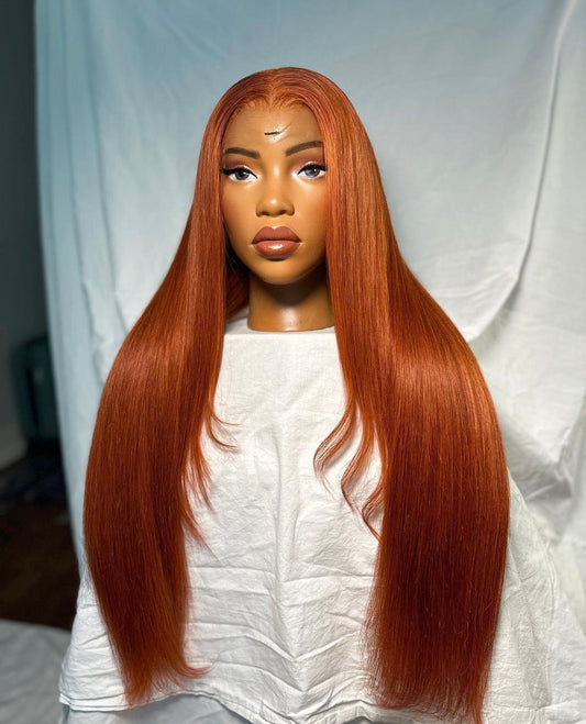 HD 13x6 Ginger straight frontal unit