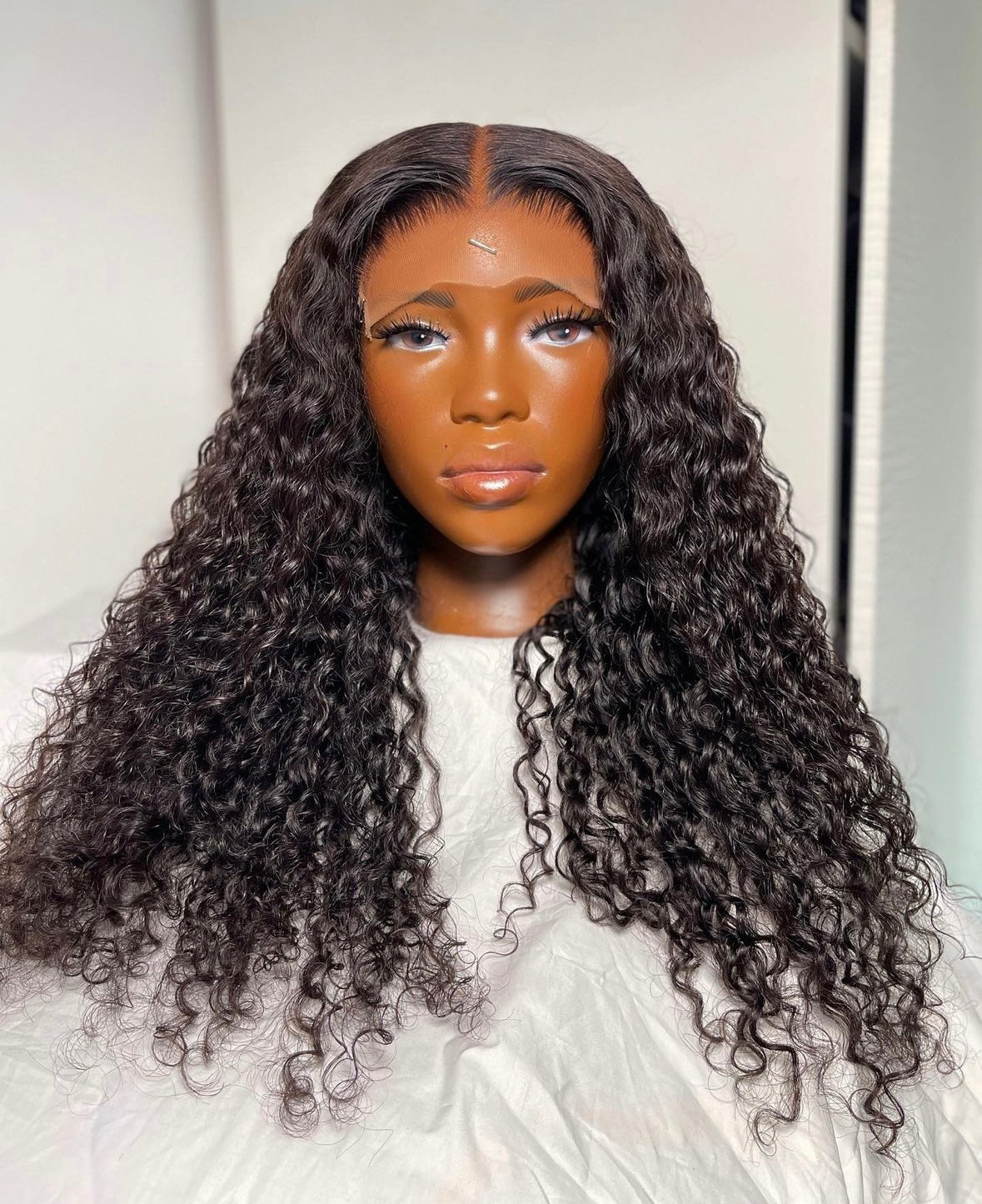 HD 6x6 closure black deep wave frontal unit