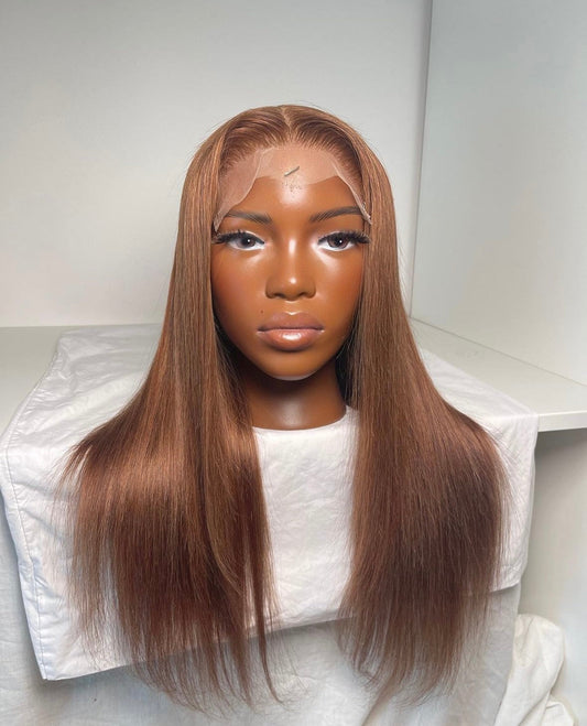 HD 6x6 closure light brown straight frontal unit