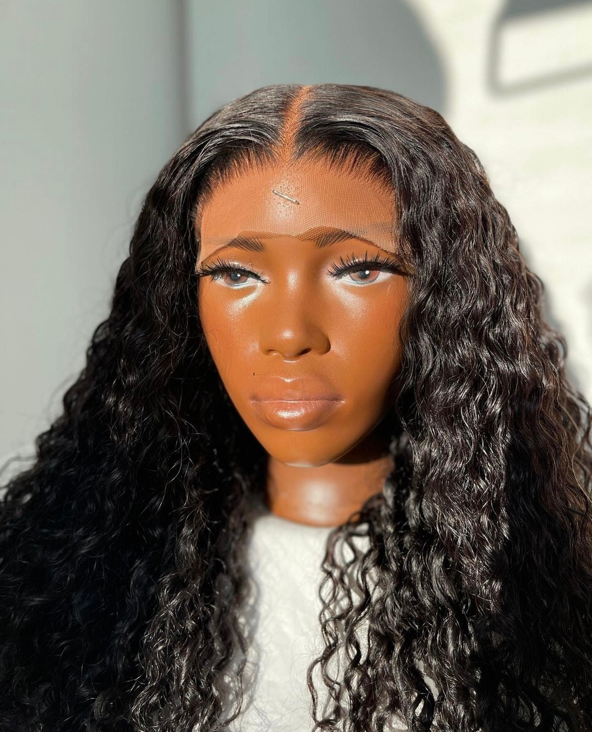 HD 6x6 closure black deep wave frontal unit