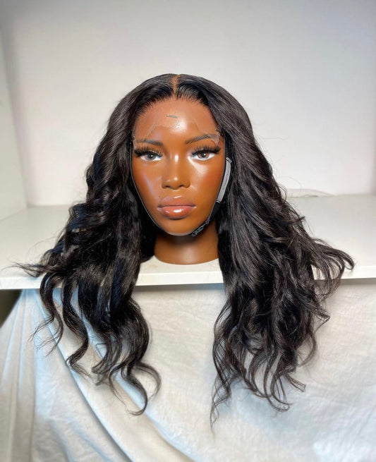 HD 6x6 closure black kinky wavey frontal unit