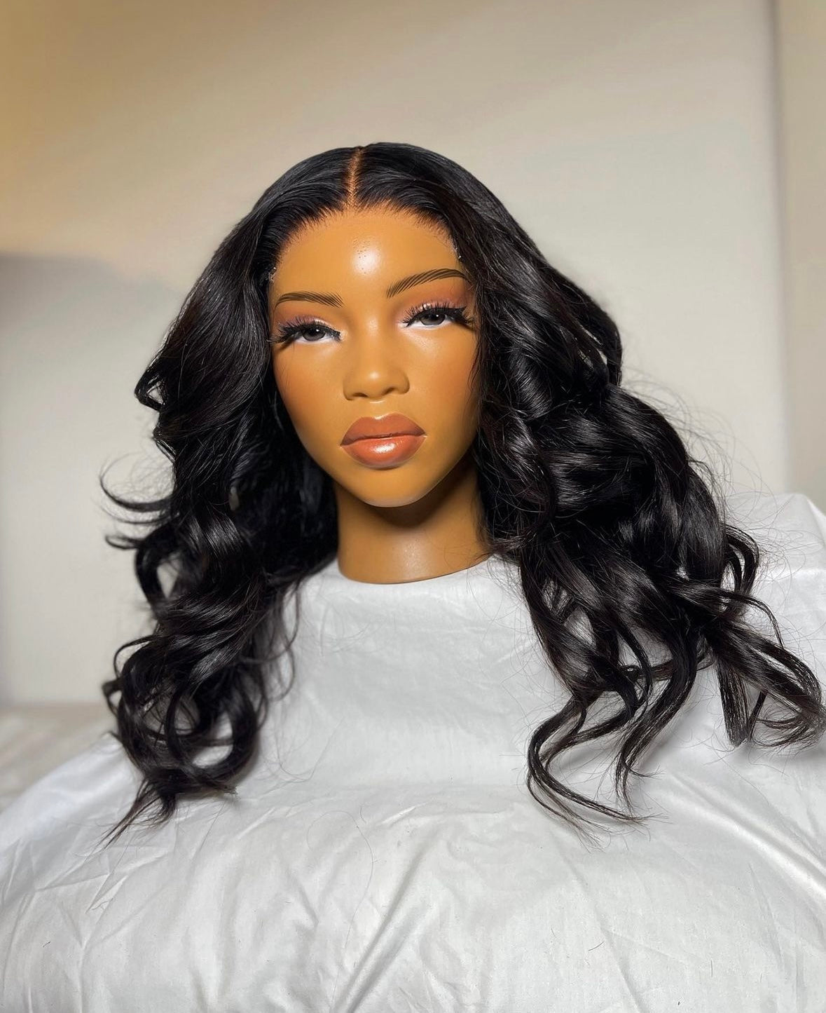 HD 5x5 closure black wavy frontal