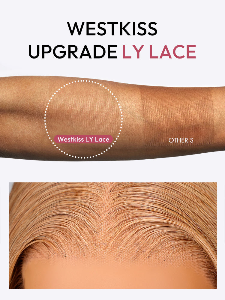 Glueless Light Chestnut Brown Hair Silky Straight Transparent Lace Front Wig Human Hair