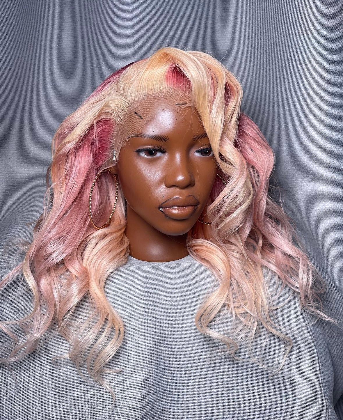 HD 13x4 Strawberries and cream wavy frontal unit