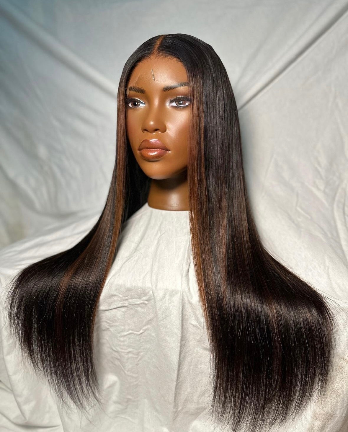 HD 6x6 closure Brown straight frontal unit