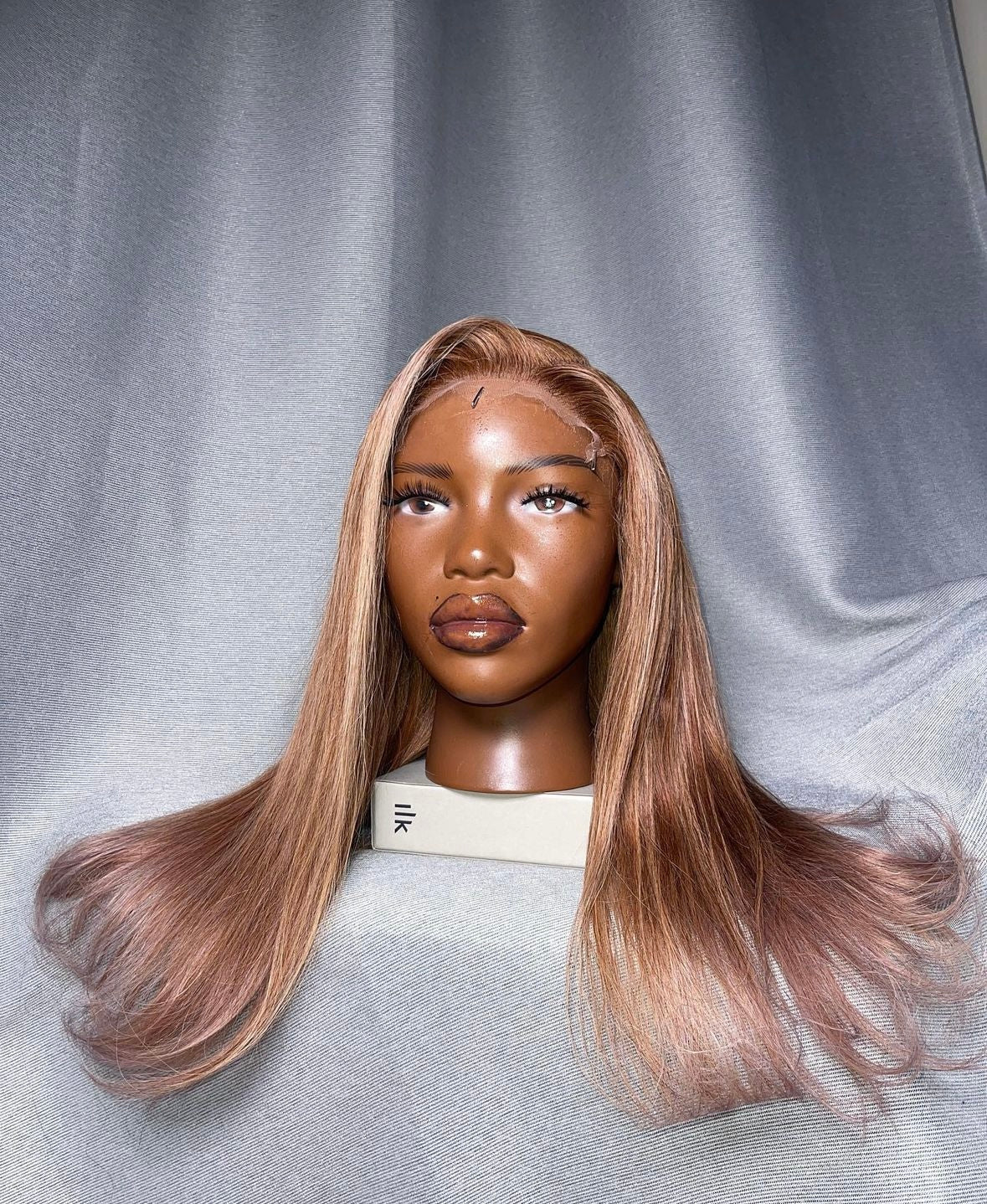 HD 6x6 closure honey blonde highlight straight frontal unit