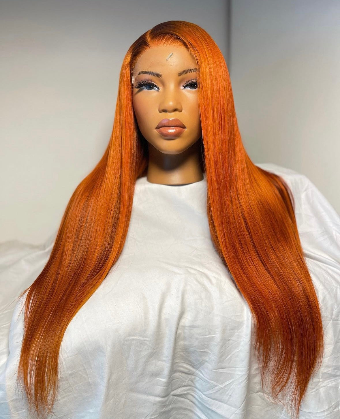 HD 7x7 closure cajun orange straight frontal