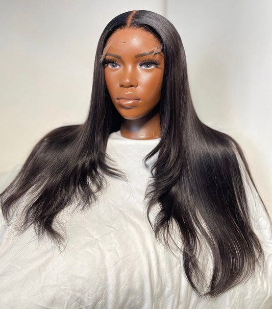 HD 6x6 closure layered straight frontal unit