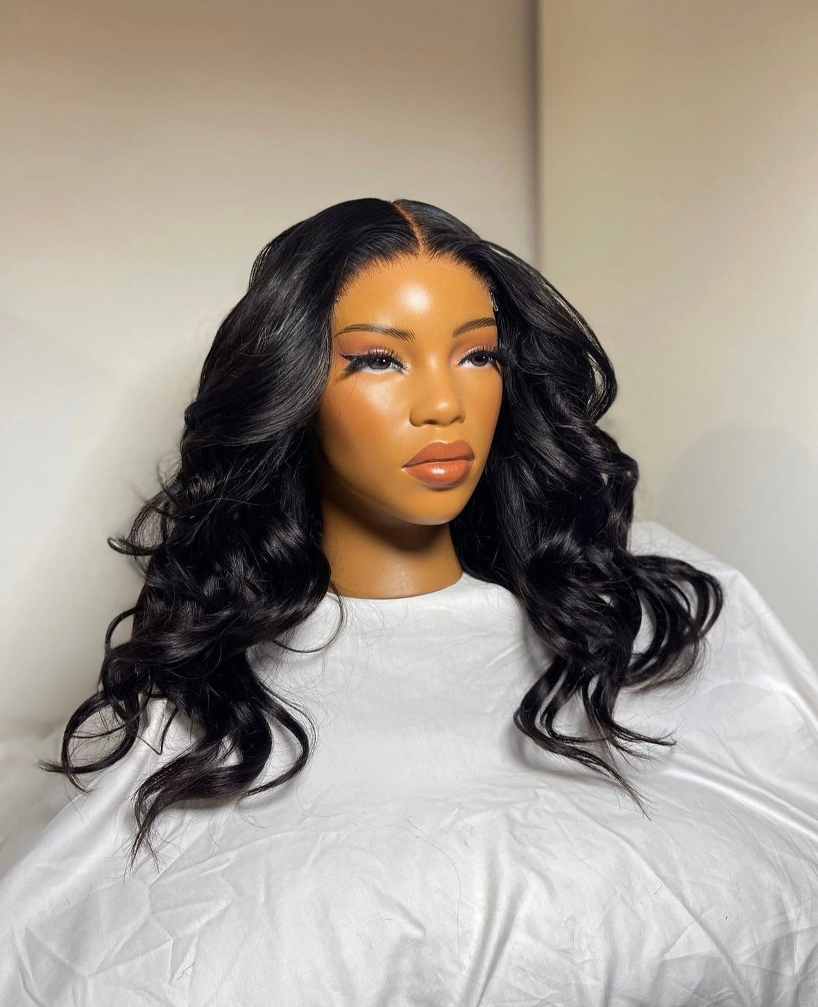 HD 5x5 closure black wavy frontal