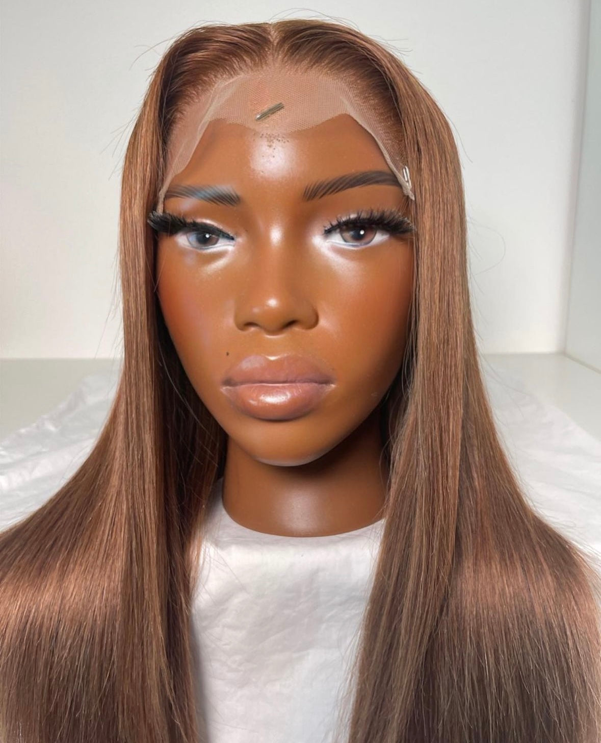 HD 6x6 closure light brown straight frontal unit