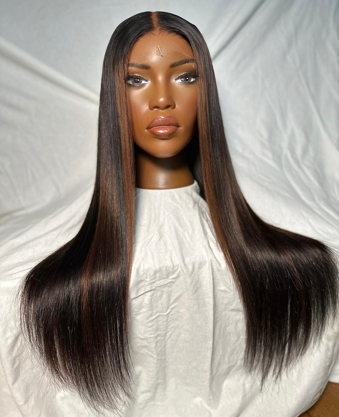 HD 6x6 closure Brown straight frontal unit