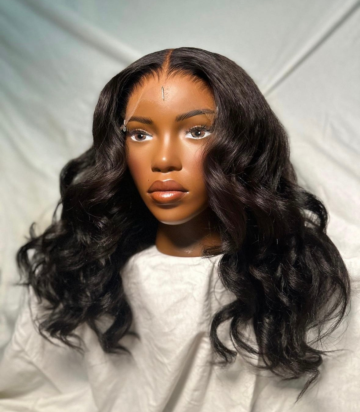HD 6x6 closure kinky wavy frontal