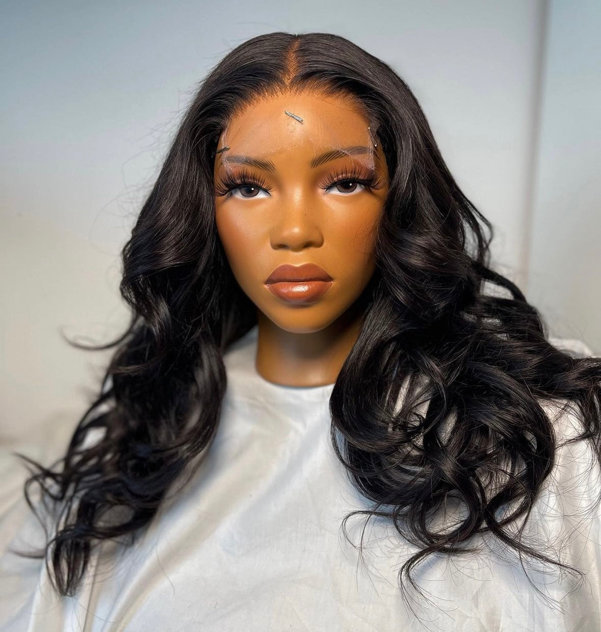 HD 5x5 closure layered wavy frontal