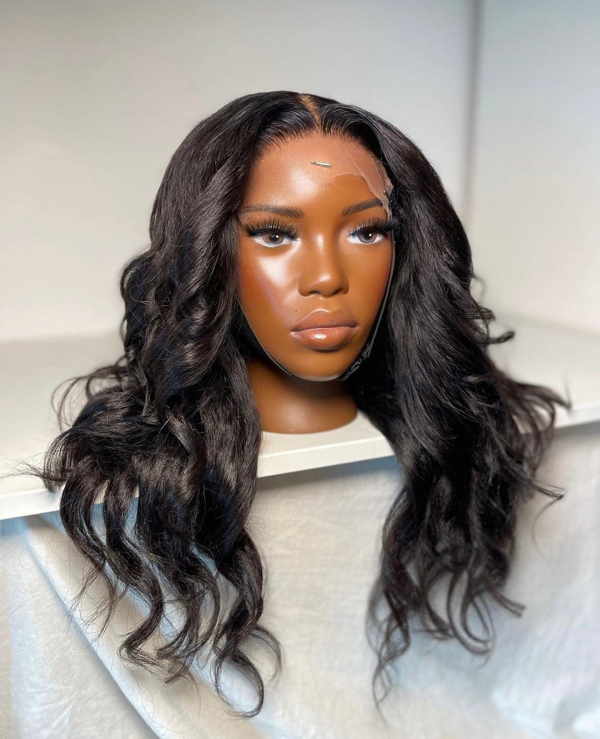 HD 6x6 closure black kinky wavey frontal unit