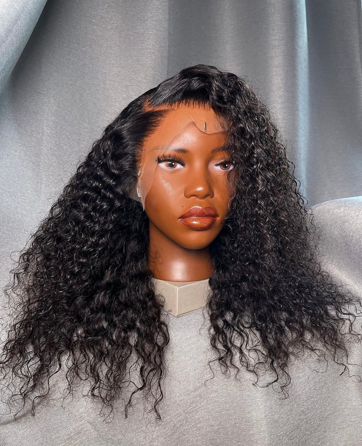 HD 13x4 natural black deep wave frontal unit