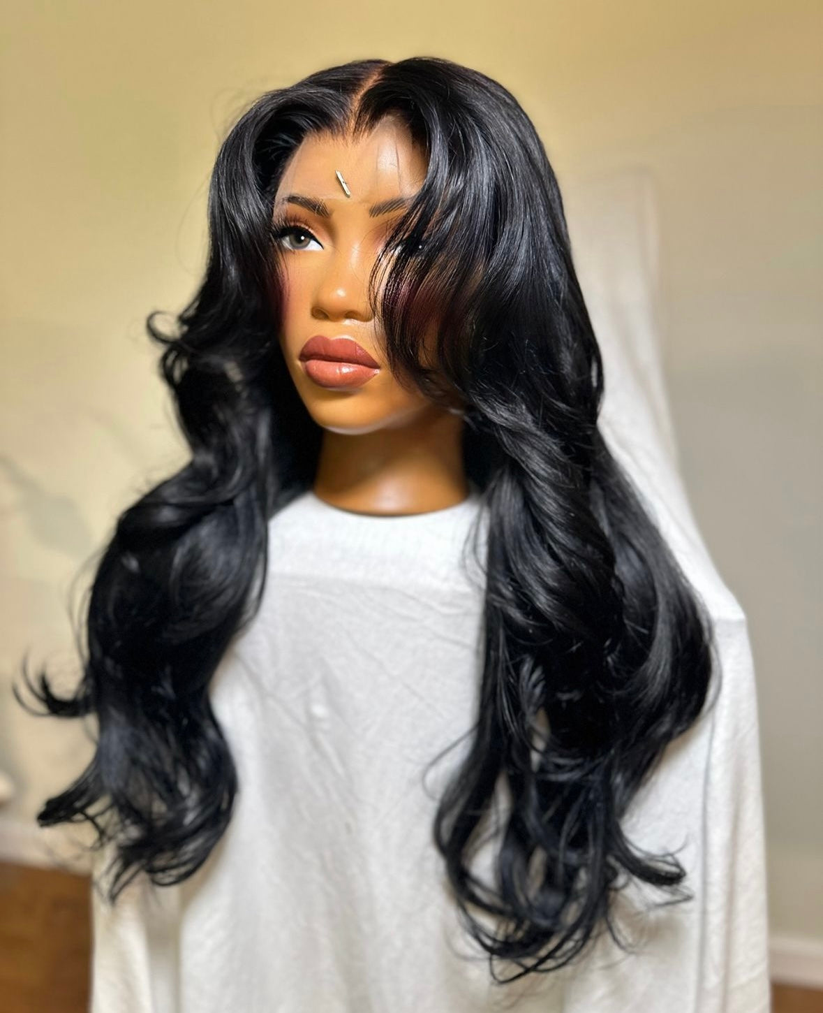 HD 13x6 Layered Jet Black frontal unit