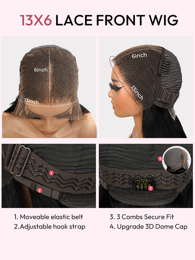 13x6 HD Lace Frontal Wig Curly Wig HD Swiss 13*4 Human Hair Lace Front Wig