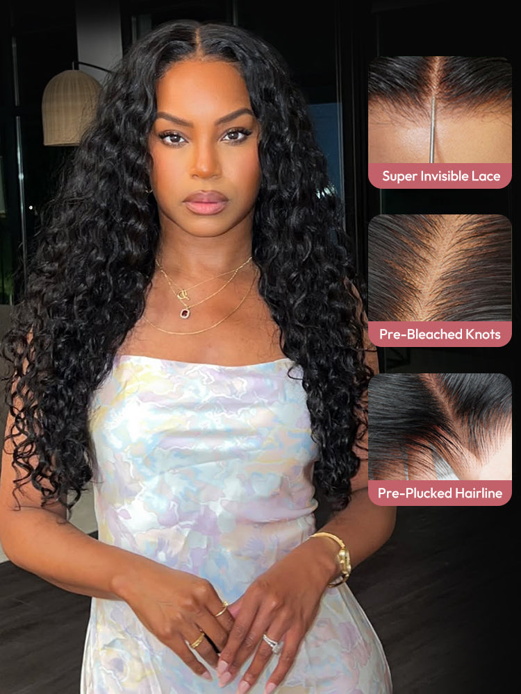 13x6 HD Lace Frontal Wig Curly Wig HD Swiss 13*4 Human Hair Lace Front Wig
