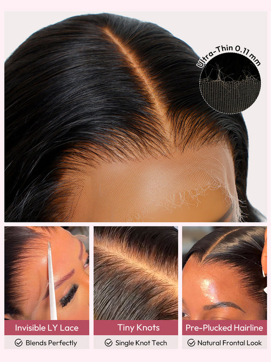 Blonde Short Bob With Body Wave Wigs 13*4 Undetectable Lace Front Wig