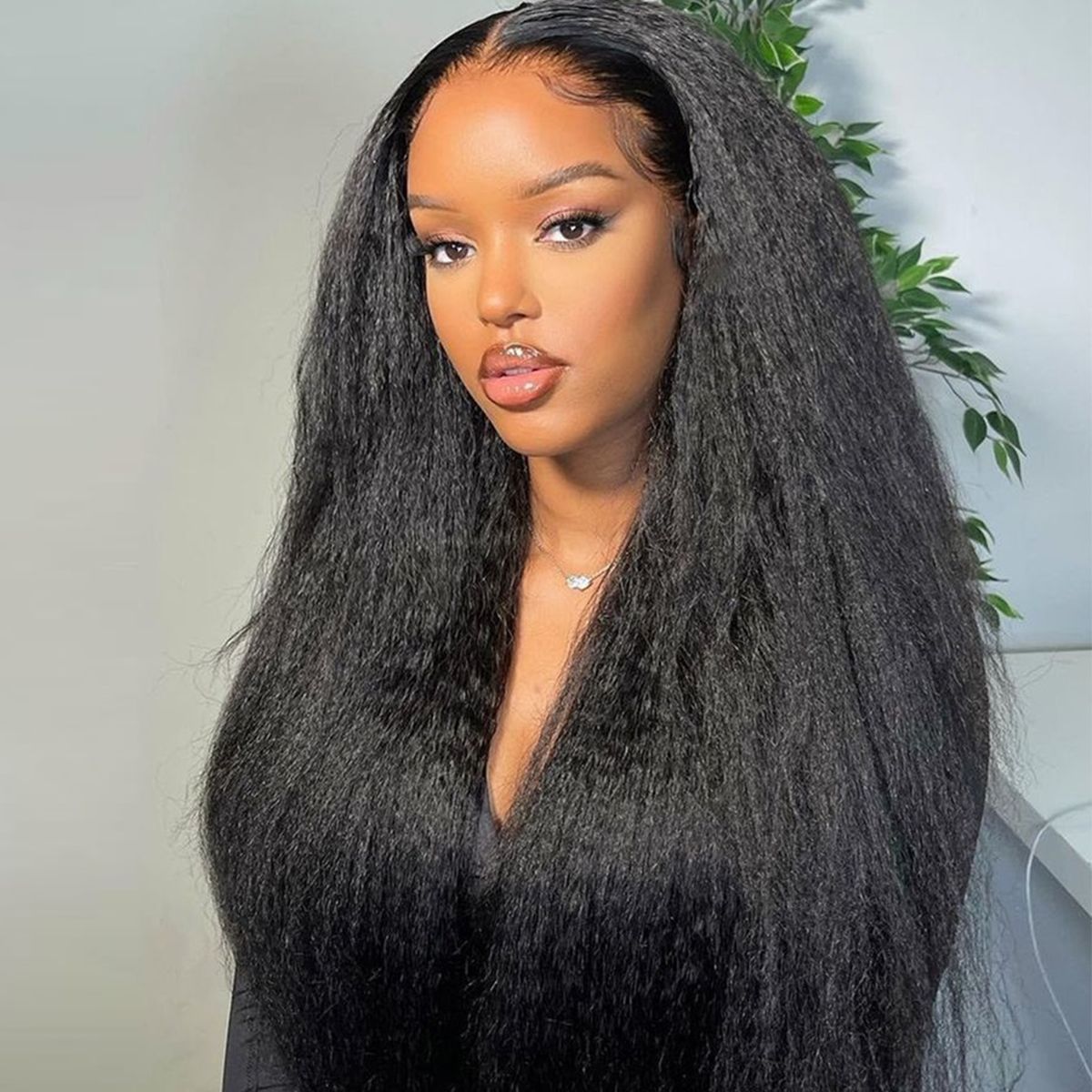 Kinky Straight Brazilian Lace Front Wigs With Baby Hair Lace Front Human Hair Wig