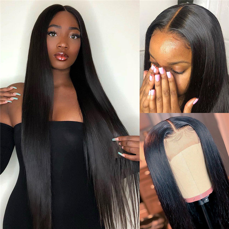 Affordable Long Wigs 16-40 Inches Straight Hair 13x4 Lace Front Wigs With Bleached Knots