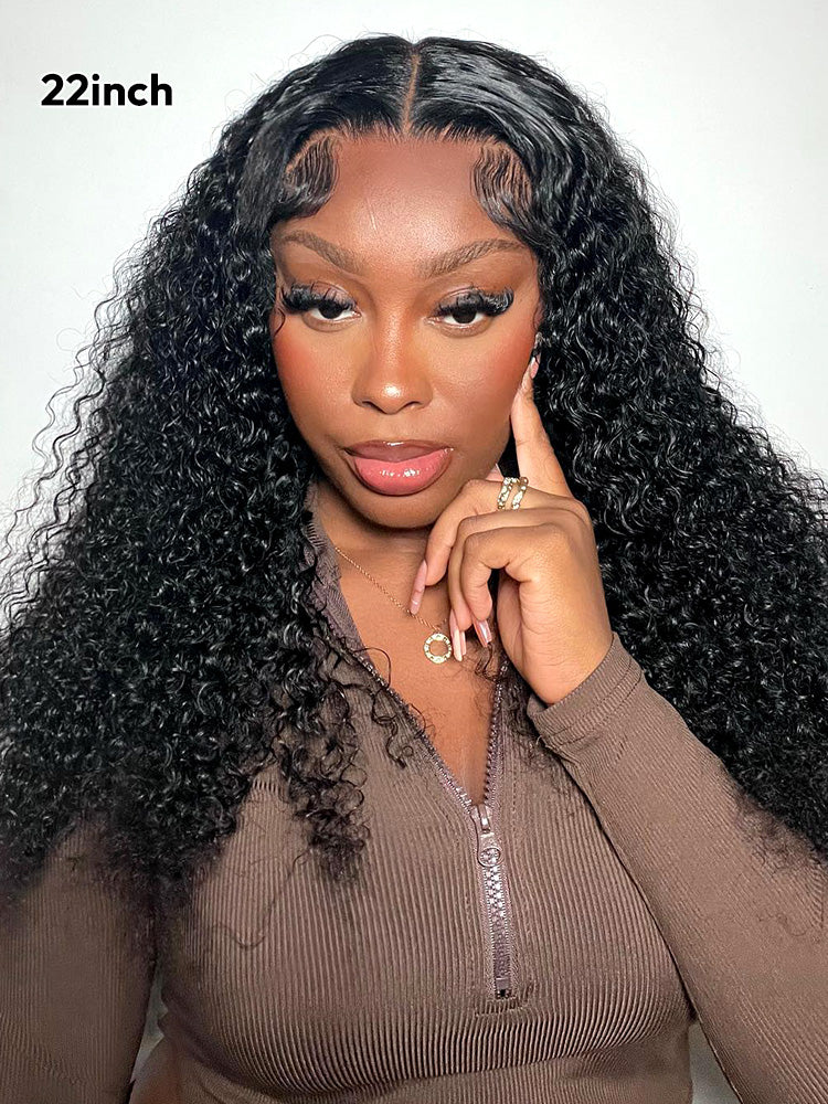 Natural Deep Wave Hair Invisible LY Lace Wigs