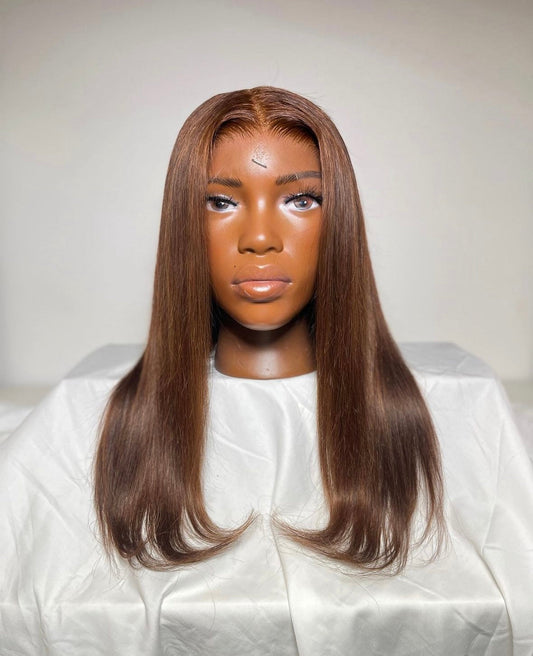 HD 6x6 closure brown straight frontal unit