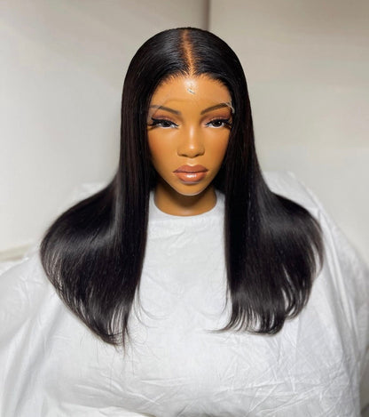 HD 6x6 closure black straight frontal