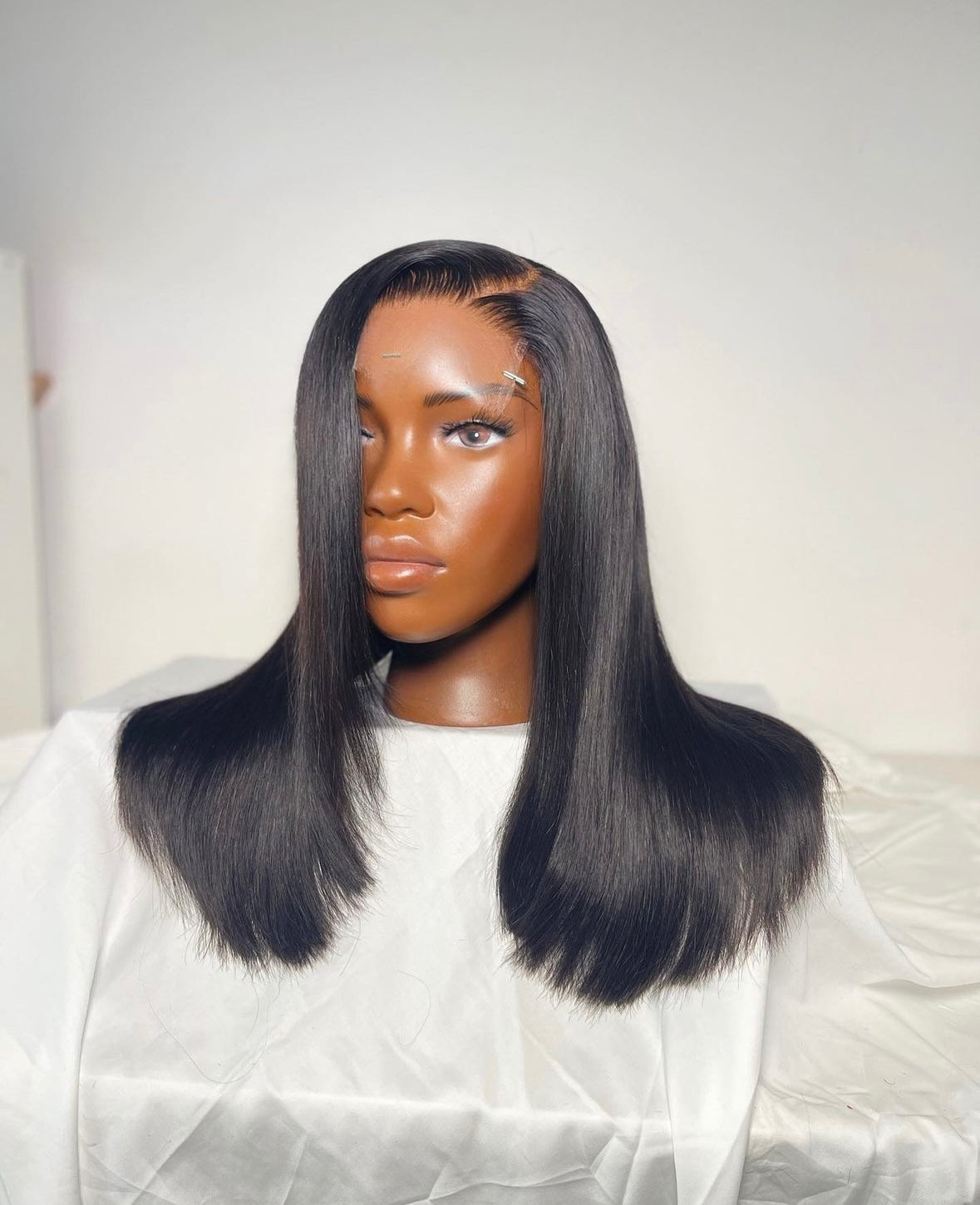 HD 5x5 closure black straight frontal unit