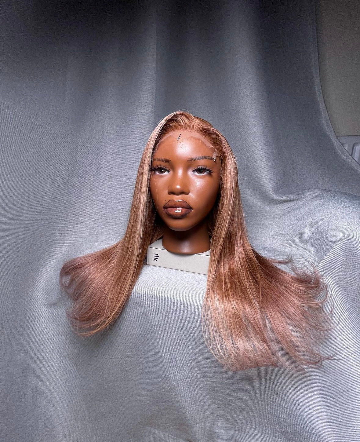 HD 6x6 closure honey blonde highlight straight frontal unit