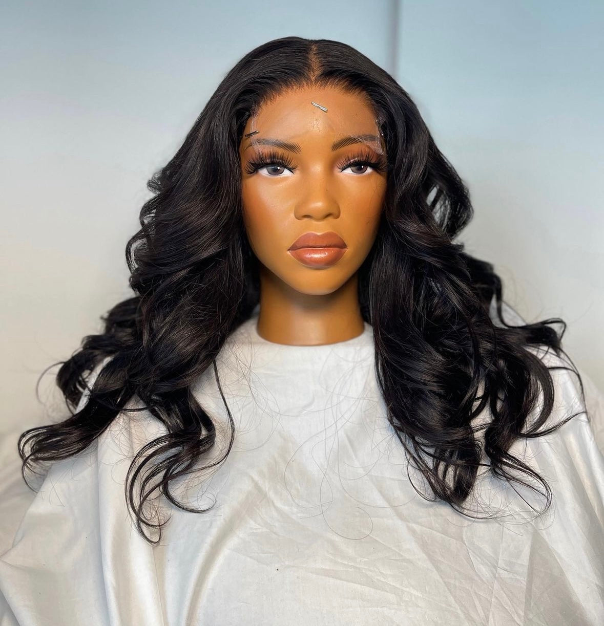 HD 5x5 closure layered wavy frontal