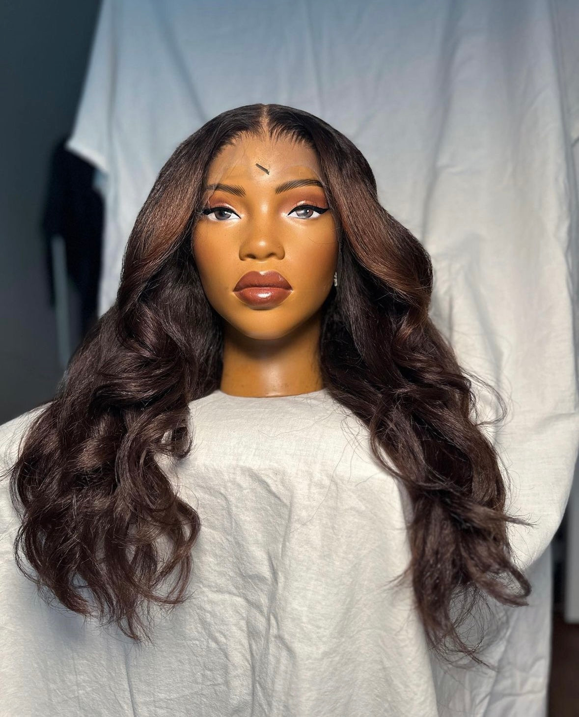 HD 13x4 Highlight layered Kinky wavy frontal unit